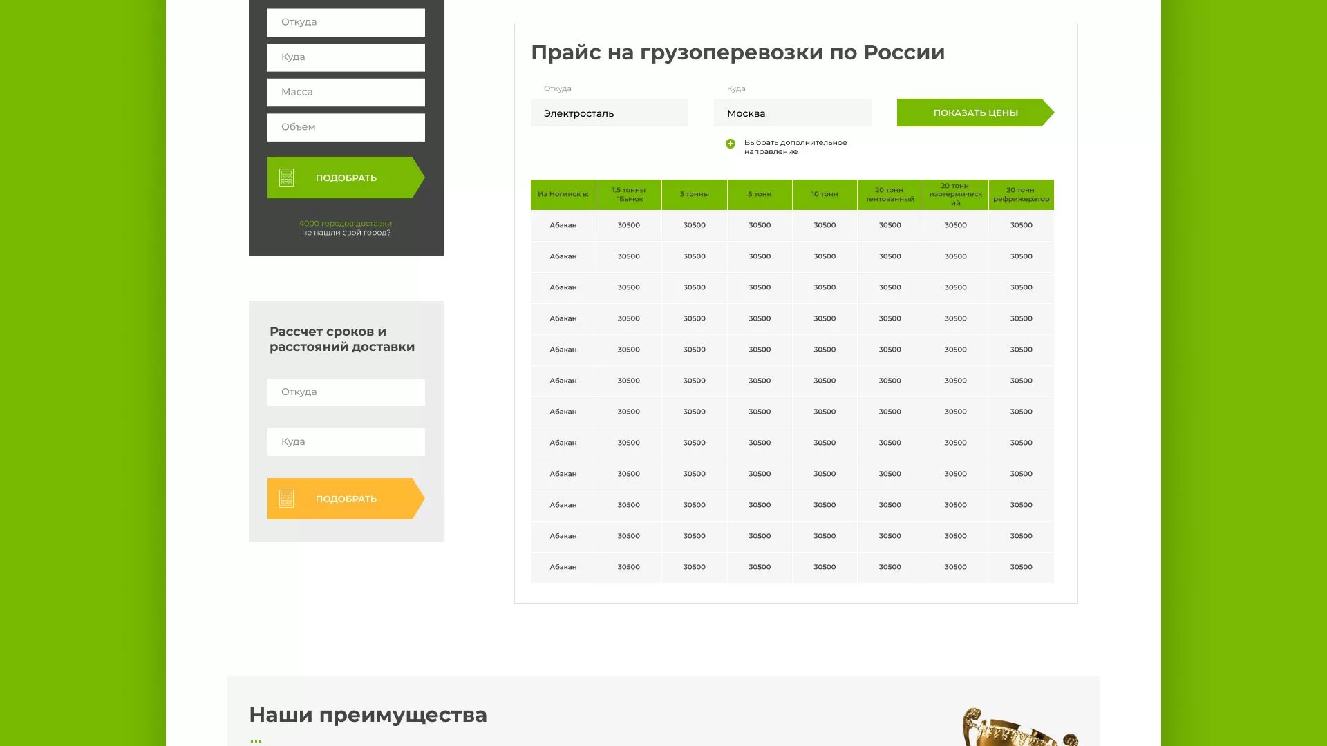 Разработка логотипа и сайта компании «Инком-Логистика» в Кусе